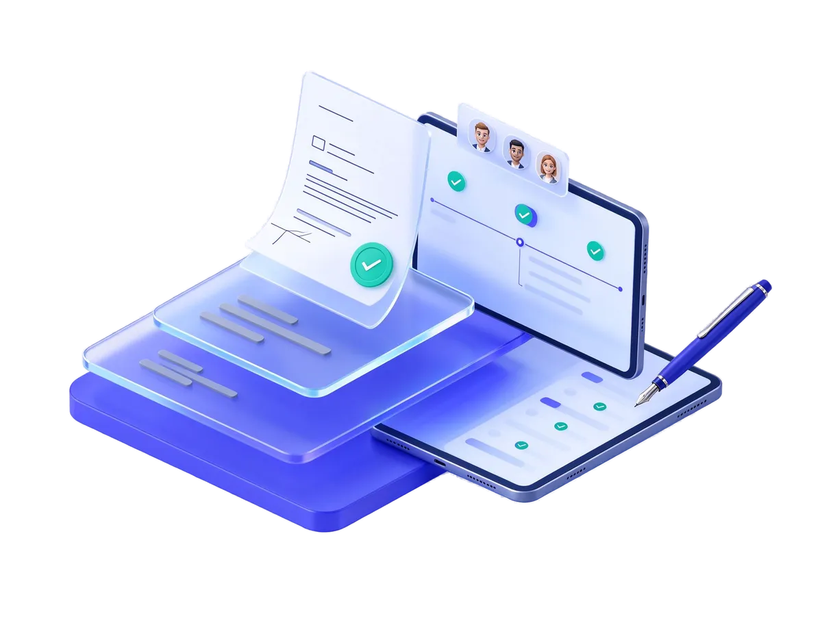 OA office approvals with 45 ready-made templates